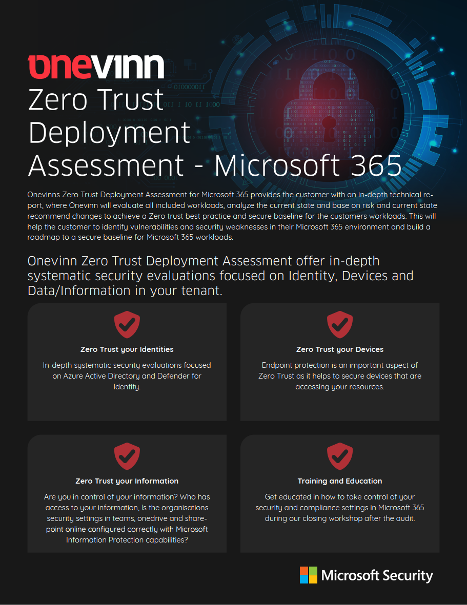Zero Trust Deployment Assessment 